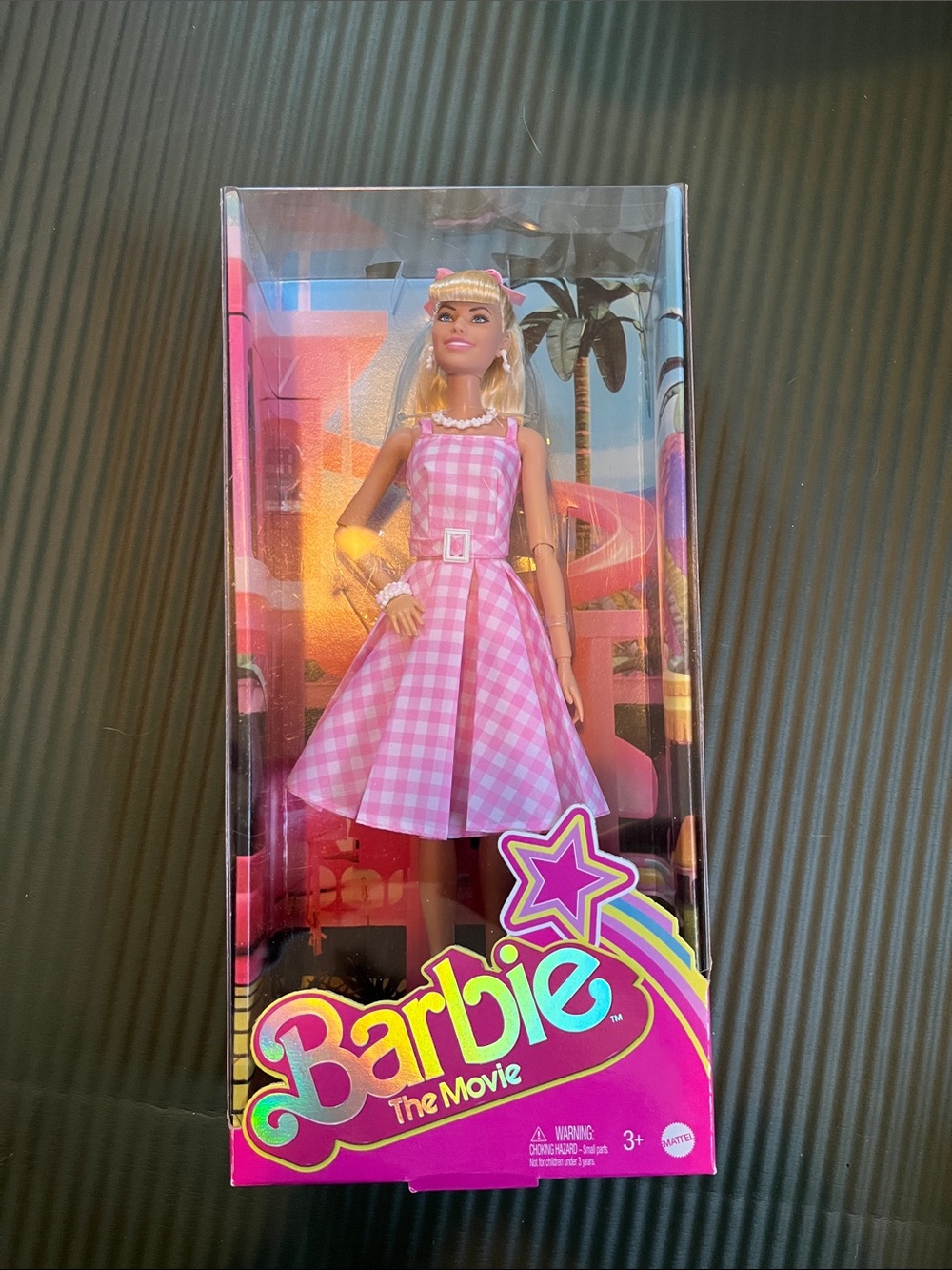 Barbie Pink Gingham Dress Doll by Barbie